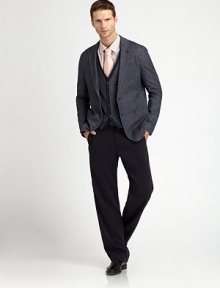 Clean styling with floating welt pockets and back seam detail elevate quintessential microfiber to new heights.Side pocketsBack welt pocketsInseam, about 33PolyesterDry cleanImported Clean styling with floating welt pockets and back seam detail elevate quintessential microfiber to new heights.Side pocketsBack welt pocketsInseam, about 33PolyesterDry cleanImported