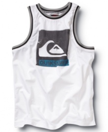 Catch the wave. From sand to shore, this Quiksilver tank gives you instant surf style. Catch the wave. From sand to shore, this Quiksilver tank gives you instant surf style.
