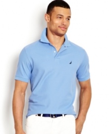 A classic polo like this from Nautica is an easy way to add some polish to your casual summer look.