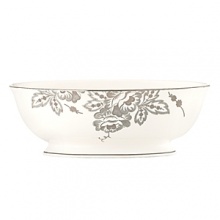 For the city chic and avant-garde, Floral Waltz offers a touch of nature in a modern setting. A beautiful pointillism design forms lush blooms and leaves across each piece to create an unexpected finish. The chic design is trimmed in platinum and features a touch of shimmer for a sophisticated look, appropriate for even the most formal of events. For the city chic and avant-garde, Floral Waltz offers a touch of nature in a modern setting. A beautiful pointillism design forms lush blooms and leaves across each piece to create an unexpected finish. The chic design is trimmed in platinum and features a touch of shimmer for a sophisticated look, appropriate for even the most formal of events.