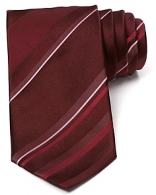 Classic tonal stripes finish your dressed-up look with exceptionally plush, super-luxe Italian silk. Classic tonal stripes finish your dressed-up look with exceptionally plush, super-luxe Italian silk.