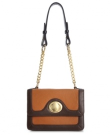 Iconic colorblocking reminiscent of the hipster 70s lends a retro look to this go-anywhere Bodhi bag crafted in posh, pebble leather. The adjustable shoulder strap is accented with delicate chain detail while the gold-tone turnlock closure adds additional allure. Perfectly stows iPhone and other essentials effortlessly. Iconic colorblocking reminiscent of the hipster 70s lends a retro look to this go-anywhere Bodhi bag crafted in posh, pebble leather. The adjustable shoulder strap is accented with delicate chain detail while the gold-tone turnlock closure adds additional allure. Perfectly stows iPhone and other essentials effortlessly.