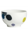 Vera Wang brings new excitement to white bone china with the tie-dye-inspired Ikat pattern from her collection of Wedgwood dinnerware. The dishes have splashes of indigo blue, citron and lavender that enhance this simple sugar bowl for a look that's sleek and modern yet refreshingly playful.