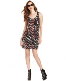 Glam meets grunge on Bar III's printed tank dress. Amplify the effect by adding accessories with elegant edge. Glam meets grunge on Bar III's printed tank dress. Amplify the effect by adding accessories with elegant edge.