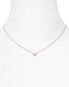 Sweeten up your neckline with this delicate 18-karat rose gold necklace from Crislu, accented by hand cut cubic zirconia stones. It's an effortlessly chic way to wear your heart on your sleeve.