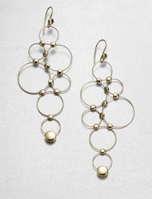 From the Regitze Gold Collection. Delicate open loops connected by golden studs create the look of clustered bubbles in this delicate drop design.18k yellow goldDrop, about 3Ear wireImported From the Regitze Gold Collection. Delicate open loops connected by golden studs create the look of clustered bubbles in this delicate drop design.18k yellow goldDrop, about 3Ear wireImported