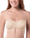 The first-ever stay-put strapless bra! You can wear this bra to cha-cha-cha or day-to-day...either way, it'll stay. Highly engineered cups hug the body for a smooth profile & secure fit.