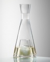 Aerate and chill at the same time in this elegant decanter with a removable ice corridor. Crafted of the finest crystal with Eisch's trademarked No Drop Effect©, it's the stylish solution to keeping your favorite white wines crisp all night. Also great for mixed drinks, sake, spirits -- even water. Holds about 35 oz.