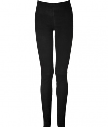 Take on one of this seasons must-have trends with Zadig & Voltaires super soft black lambskin leggings - Hidden back zip - Extra form-fitting - Wear with knits tops and chunky biker boots Take on one of this seasons must-have trends with Zadig & Voltaires super soft black lambskin leggings - Hidden back zip - Extra form-fitting - Wear with knits tops and chunky biker boots