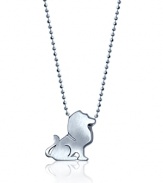 What's your sign? This beautifully rendered Lion pendant necklace will help your stars align in polished sterling silver.