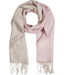 Wrap yourself up in ultra-luxe style with this muted-hue scarf from Jil Sander - Easy-to-style length, fringed edges, ombre print - Style with an elevated jeans-and-tee ensemble or a printed mini-dress and ribbed tights Wrap yourself up in ultra-luxe style with this muted-hue scarf from Jil Sander - Easy-to-style length, fringed edges, ombre print - Style with an elevated jeans-and-tee ensemble or a printed mini-dress and ribbed tights