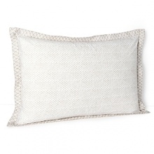 Inspired by old Indian latticework screens, this bedding collection from JR by John Robshaw features a soothing pattern of tiny dots in a soft, natural clay with hand-stitched trim. Inspired by old Indian latticework screens, this bedding collection from JR by John Robshaw features a soothing pattern of tiny dots in a soft, natural clay with hand-stitched trim.