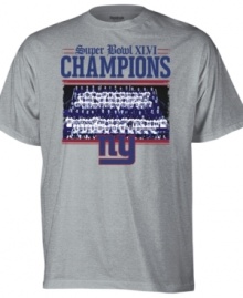 These Super Bowl Champion t-shirts from Reebok have the most important proclamation of the year: the New York Giants are world Champs! These Super Bowl Champion t-shirts from Reebok have the most important proclamation of the year: the New York Giants are world Champs!