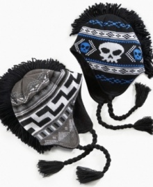 He can scale mountains and build snow forts while keeping warm in this mohawk Peruvian hat from Greendog. He can scale mountains and build snow forts while keeping warm in this mohawk Peruvian hat from Greendog.