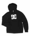 Featuring a bold, contrast logo at center chest, this full-zip hoodie knows better than to mess with a classic.