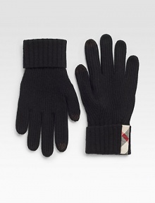 Maintain access to all your electronic devices with these luxurious cashmere gloves with ink touch detail and signature check trim.Length, about 10CashmereDry cleanImported Maintain access to all your electronic devices with these luxurious cashmere gloves with ink touch detail and signature check trim.Length, about 10CashmereDry cleanImported