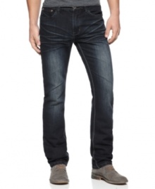 Lose a few inches on your fave pair of blues. These dark jeans from Ring of Fire slim you down in style. Lose a few inches on your fave pair of blues. These dark jeans from Ring of Fire slim you down in style.