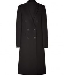 With refined menswear-inspired styling, this double-breasted wool-blend coat will add sophisticated dimension to your fall-ready look - Notched lapels, double-breasted, front button placket, large patch pockets, long fitted silhouette - Pair with a classic workweek ensemble, jeans, or a cocktail sheath With refined menswear-inspired styling, this double-breasted wool-blend coat will add sophisticated dimension to your fall-ready look - Notched lapels, double-breasted, front button placket, large patch pockets, long fitted silhouette - Pair with a classic workweek ensemble, jeans, or a cocktail sheath