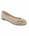 Shine through with the Eila flats from Joan & David. A whimsical rhinestone motif brings you into a new light.