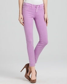Tap into the season's neon trend with these pop-bright J Brand skinny jeans.details