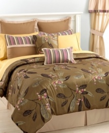 Style is in bloom with the Perrin room in a bag, featuring everything you need to give your room a look of nature-inspired beauty. This comprehensive set includes a leaf jacquard with embroidered floral details accented by stripes, pleats and solids for a modern appeal. (Clearance) Style is in bloom with the Perrin room in a bag, featuring everything you need to give your room a look of nature-inspired beauty. This comprehensive set includes a leaf jacquard with embroidered floral details accented by stripes, pleats and solids for a modern appeal. (Clearance)