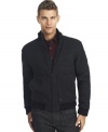 This Kenneth Cole Reaction zip-up jacket is sleek and stylish.