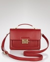 The mini trend proves major with this leather shoulder bag from Rachel Zoe. In a vivid hue a structured silhouette, it's proof size really does matter.