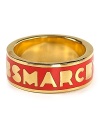 Leave no doubts about your label loyalty. Touting MARC BY MARC JACOBS' logo, this red ring has style-setting written all over it.