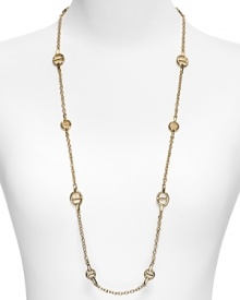 This stationed necklace from Lauren by Ralph Lauren is the perfect accent to dress up your classic white shirt.