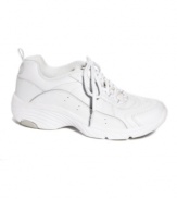A great choice for everyday wear. Leather with perforated details for breathability and foam padded cushioning in the footbed. Molded EVA sole with rubber outsole. Imported.