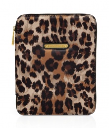 Inject a fun edge into you media collection with Juicy Coutures eye-catching leopard print iPad case - Microfiber interior, metal logo plaque - Stash away in just as bold oversized printed totes Inject a fun edge into you media collection with Juicy Coutures eye-catching leopard print iPad case - Microfiber interior, metal logo plaque - Stash away in just as bold oversized printed totes