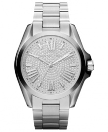 Glittering splendor adorns this Bradshaw collection watch from Michael Kors.