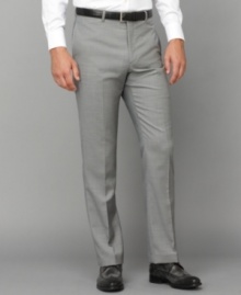 Clean, modern lines make these slim-fit Tommy Hilfiger dress pants a great choice for your Monday through Friday lineup. Clean, modern lines make these slim-fit Tommy Hilfiger dress pants a great choice for your Monday through Friday lineup.