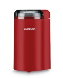 Enjoy the freshest, fullest-tasting coffee with this handy, handsome coffee grinder. Featuring a stainless steel bowl and grinding blades, a transparent cover with measurement markings and an On/Off switch with safety. The large, 70-gram capacity is enough for 12 cups of coffee. Also a great way to grind your own fresh spices and herbs. Model #DCG-20. Covered by a three-year limited warranty. Enjoy the freshest, fullest-tasting coffee with this handy, handsome coffee grinder. Featuring a stainless steel bowl and grinding blades, a transparent cover with measurement markings and an On/Off switch with safety. The large, 70-gram capacity is enough for 12 cups of coffee. Also a great way to grind your own fresh spices and herbs. Model #DCG-20. Covered by a three-year limited warranty.