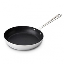 Ideal for foods that need flipping, this superlative nonstick French skillet allows you to deftly scrambling eggs and bacon or prepare a quick chicken sauté. Nonstick pans are safe in the oven to 500F degrees but should not be placed under a broiler. Ideal for foods that need flipping, this superlative nonstick French skillet allows you to deftly scrambling eggs and bacon or prepare a quick chicken sauté. Nonstick pans are safe in the oven to 500F degrees but should not be placed under a broiler.