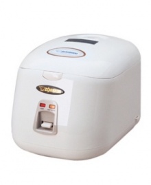 Perfect rice, every time. This restaurant-quality rice cooker features a lock-tight lid and moisture preserving steam cap to keep rice fresh and moist for hours. Easy to use with one control and an automatic warming system. Non-stick interior and side condensation tray make clean up quick and simple. Stay cool exterior. Model: NSPC10. Perfect rice, every time. This restaurant-quality rice cooker features a lock-tight lid and moisture preserving steam cap to keep rice fresh and moist for hours. Easy to use with one control and an automatic warming system. Non-stick interior and side condensation tray make clean up quick and simple. Stay cool exterior. Model: NSPC10.