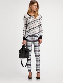 Stretchy, cotton-rich skinny jeans with a comfortable high rise, emblazoned by a tribal-inspired tartan print. THE FITRise, about 10Inseam, about 27THE DETAILSZip flyFour-pocket styleCotton/elastaneMachine washMade in ItalySIZE & FITModel shown is 5'10 (177cm) wearing US size 4. Stretchy, cotton-rich skinny jeans with a comfortable high rise, emblazoned by a tribal-inspired tartan print. THE FITRise, about 10Inseam, about 27THE DETAILSZip flyFour-pocket styleCotton/elastaneMachine washMade in ItalySIZE & FITModel shown is 5'10 (177cm) wearing US size 4.