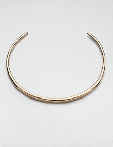 From the Miss Havisham Collection. Hard to imagine a simpler design than this slender open collar of polished goldtone, an elegant accent to a little black dress and so much else.Rose goldtoneLength, about 14Imported From the Miss Havisham Collection. Hard to imagine a simpler design than this slender open collar of polished goldtone, an elegant accent to a little black dress and so much else.Rose goldtoneLength, about 14Imported