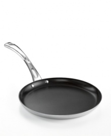 Do a little France! An iconic treat from the city of dreams, the crepe embodies the rich sweetness & airy lightness that you and your guests will love at a weekend brunch. This professional stainless steel pan is the perfect prep star for the job, too, with a tri-ply construction that heats up quickly and evenly, a nonstick finish that releases fast and a dishwasher-safe design that makes mess a no-brainer. Lifetime warranty. Do a little France! An iconic treat from the city of dreams, the crepe embodies the rich sweetness & airy lightness that you and your guests will love at a weekend brunch. This professional stainless steel pan is the perfect prep star for the job, too, with a tri-ply construction that heats up quickly and evenly, a nonstick finish that releases fast and a dishwasher-safe design that makes mess a no-brainer. Lifetime warranty.