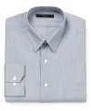 Lead the line to solid office style with this sharp dress shirt from Geoffrey Beene.