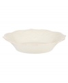 With fanciful beading and a feminine edge, this Lenox French Perle pasta bowl is a great addition to your white dinnerware and has an irresistibly old-fashioned sensibility. Hard-wearing stoneware is dishwasher safe and, in a soft white hue with antiqued trim, a graceful addition to any meal. Qualifies for Rebate