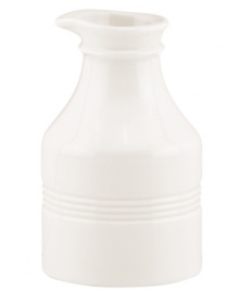 Find style and substance in the small Tin Can Alley pitcher. Concentric grooves give the Lenox dinnerware an understated elegance in versatile white bone china. Find style and substance in the small Tin Can Alley pitcher. Concentric grooves give the Lenox dinnerware an understated elegance in versatile white bone china.