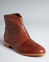 Cynthia Vincent takes the riding boot West in a cropped silhouette with reptilian embossed uppers.