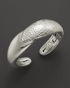 Gleaming sterling silver forms an elegant kick cuff bracelet from the John Hardy Bedeg collection.