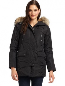 THE LOOKFur-lined hooded back with fluffy rabbit fur trimZip frontDual angled snap pockets at bustDual flap pockets with snap closuresTHE FITAbout 30 from shoulder to hemTHE MATERIALPolycarbonate/nylon/cottonFill: goose down/feathersFur trim: natural Asiatic raccoon furHood fur: rabbit furFully linedCARE & ORIGINDry clean by fur specialistTrim fur origin: FinlandHood fur origin: ChinaImportedModel shown is 5'10 (177cm) THE LOOKFur-lined hooded back with fluffy rabbit fur trimZip frontDual angled snap pockets at bustDual flap pockets with snap closuresTHE FITAbout 30 from shoulder to hemTHE MATERIALPolycarbonate/nylon/cottonFill: goose down/feathersFur trim: natural Asiatic raccoon furHood fur: rabbit furFully linedCARE & ORIGINDry clean by fur specialistTrim fur origin: FinlandHood fur origin: ChinaImportedModel shown is 5'10 (177cm)