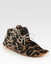 Originally crafted for Italian street artists during performances, this luxe calf hair silhouette is impeccably soft. Leopard-print calf hair upperSuede liningRubber solePadded insoleMade in Italy