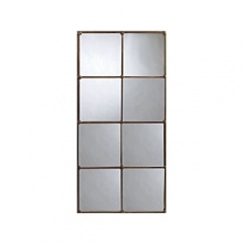 Decorative yet functional, this paned mirror makes a distinctive impression. Decorative yet functional, this paned mirror makes a distinctive impression.