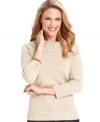 Charter Club's easy cowl-neck sweater is a weekend essential. Pair it with denim for a timeless ensemble.