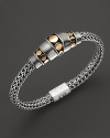 John Hardy Dot Sterling Silver and 18K Gold Station Bracelet