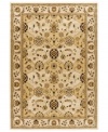 Inspired by the intricate artwork of the Art Nouveau period, the Warwick Panel area rug defines your space with ornate patternwork and rich, golden tones. Crafted in the USA of heavy-weight heat-set polypropylene, its dense, yet luxurious pile withstands heavy traffic with ease.